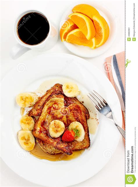 So here is the french toast in the true french style. French Toast Stock Photo - Image: 43882961