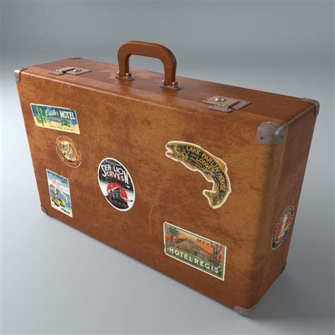 Old Suitcase 3d Model