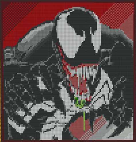 Venom Minecraft Pixel Art Made By Fakeuniform Pixel Art Minecraft