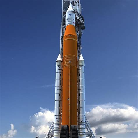 Artists Depiction Of Nasas Space Launch System Sls Launch Vehicle