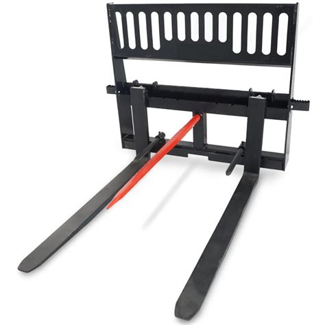 New 48 In Hay Bale Spear Deluxe Skid Steer Forks 48dsf 131115 Uncle