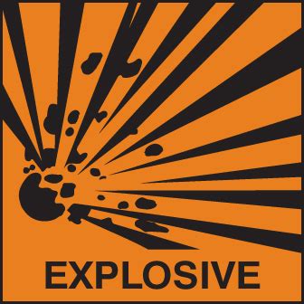 Hazard Label Explosive Ssp Print Factory