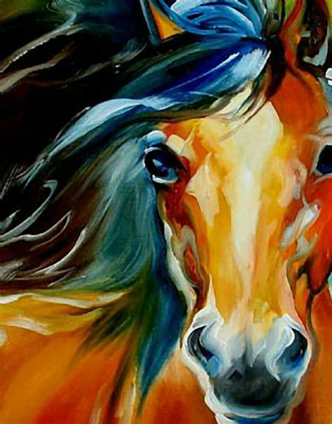 Abstract Horse Painting Canvas Art Painting Horse Artwork Horse