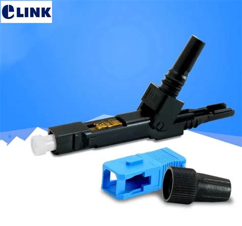 Pcs Ftth Sc Fast Connector Sc Upc Cost Effective Sm Quick Cold Assembly Field Fiber Optic