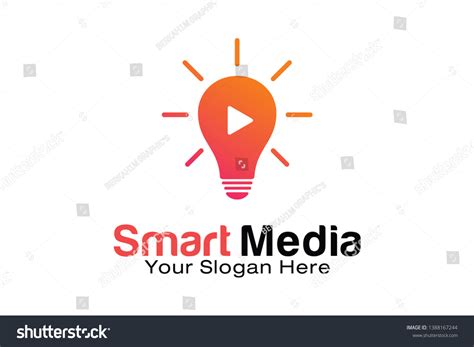 Smart Media Logo Design Template Stock Vector Royalty Free 1388167244