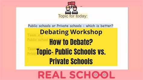 How To Debate Public School Vs Private Schools Basics Of Debating
