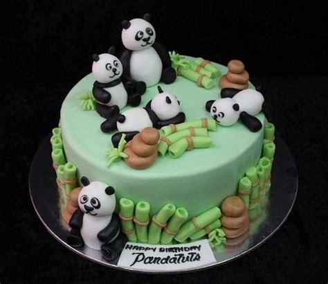 Pandas Cake Decorated Cake By House Of Cakes Dubai Cakesdecor