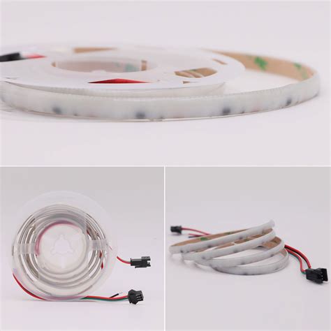 12v Ws2811 Addressable Rgb 7mm Led Cob Light Strip