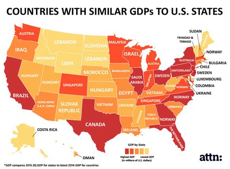 This Map Shows How Massive Us State Economies Are Attn