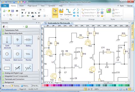 Create basic electrical diagram online. Schematic Diagram Software