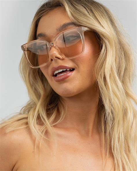 Otra Eyewear Betty Sunglasses In Light Brown Fast Shipping And Easy
