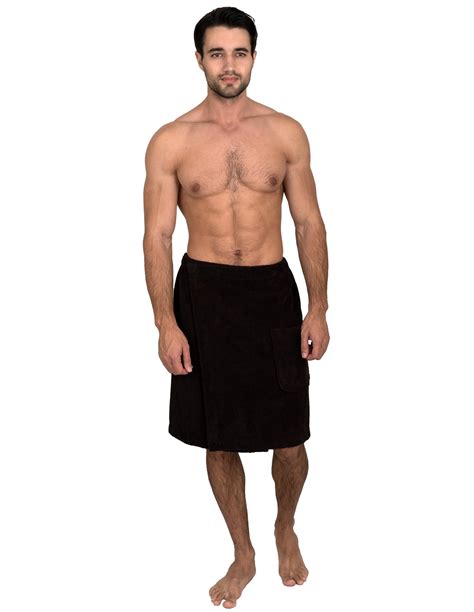 Towelselections Mens Wrap Adjustable Cotton Terry Shower Bath Gym