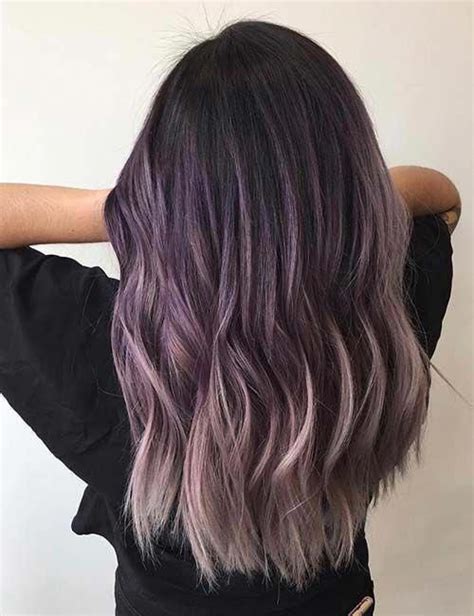 20 breathtaking purple ombre hair color ideas ombrehairstraight haircolorbalayage purple