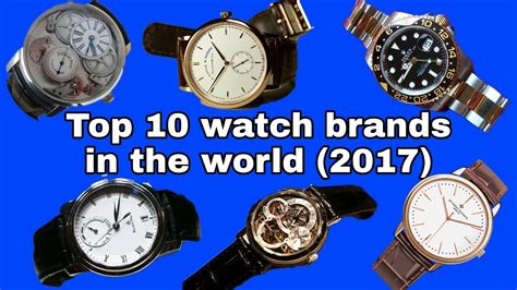 Top 10 Watch Brands In The World Youtube