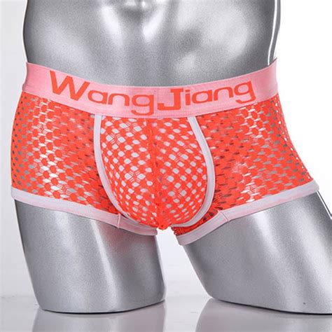 Wj Brand Sexy Mens Boxers Shorts Men Comfy Underwear Healthy Sleepwear Big Penis Pouch Slip