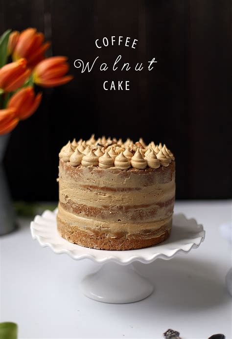 Coffee And Walnut Cake Recipe The Whisking Kitchen Coffee And Walnut Cake Cake Recipes