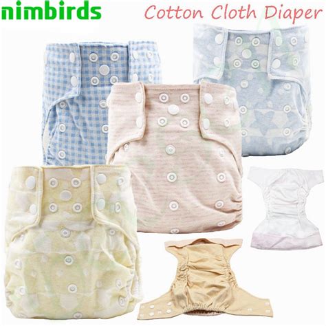 100 Cotton Waterproof Cloth Diaper With Cotton Inner One Size Baby