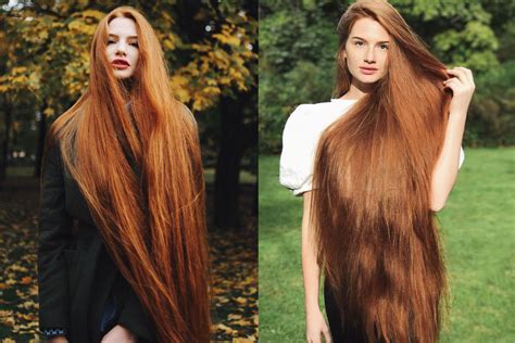 Russian Woman Anastasiya Sidorova Is A Real Life Rapunzel With Hair Down To Her Knees Allure
