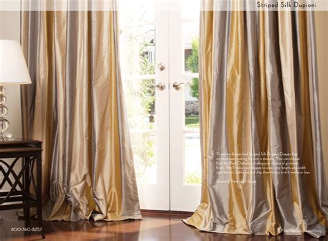 Building bikes for celebrities, corporations & the everyday rider. Striped Silk Custom Drapery - Contemporary - Curtains ...