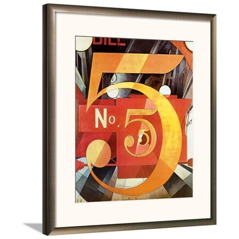The Figure 5 In Gold 1928 Framed Art Print Wall Art By Charles Demuth