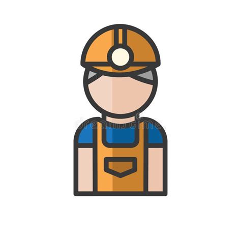 Miner Avatar Worker Man Profile User Person People Icon Vector