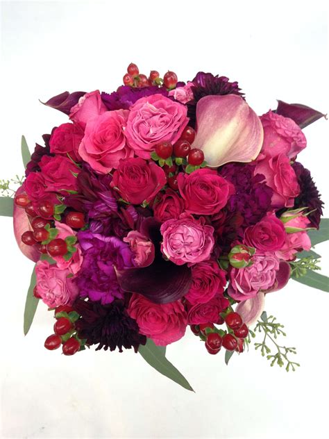 Powerful Pink Wedding Bouquet In San Francisco Ca Flowers Of The Valley