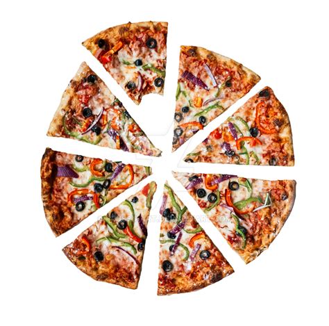 Cut Pizza On A Transparent Background By Prussiaart On Deviantart