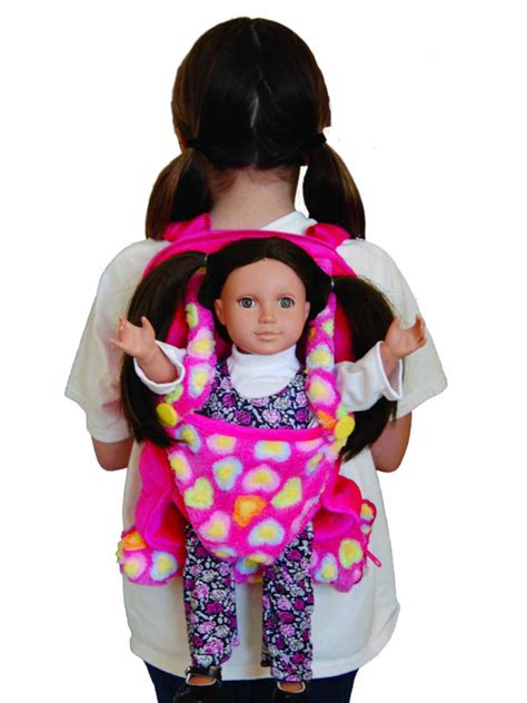 Childs Backpack Doll Carrier 3 Colors Doll Sleeping Bag Doll