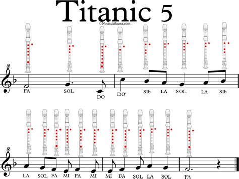 🥇 Titanic En Flauta【 Notas De Flauta 】 ¿quieres Tocarla