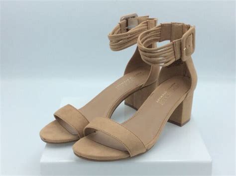 Aerosoles Womens Martha Stewart Mid Year Heeled Sandal Tan 75 M Ebay