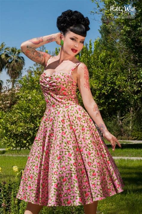Nancy Dress In Pink Lemonade Print Pinup Girl Clothing Nwt Medium