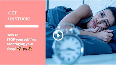 get unstuck how to stop yourself from sabotaging your sleep hypnofit®