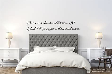 Bedroom Quote Wall Decal Bedroom Quote Decals Give Me A Etsy Bedroom Wall Decor Above