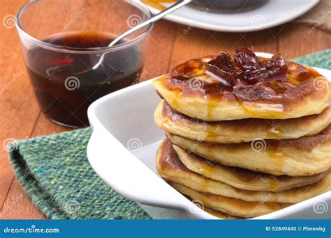 Pancakes With Jam Stock Photo Image Of Syrup Food Fruit 52849440