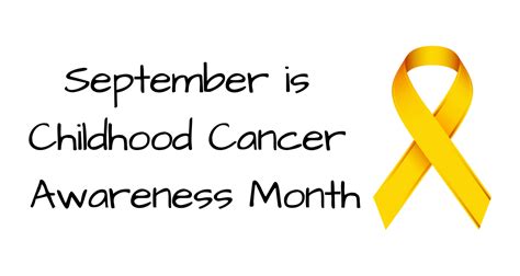 September Is Childhood Cancer Awareness Month Connexions Resource Centre