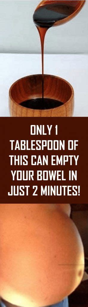 Only 1 Tablespoon Of This Can Empty Your Bowel In Just 2 Minutes