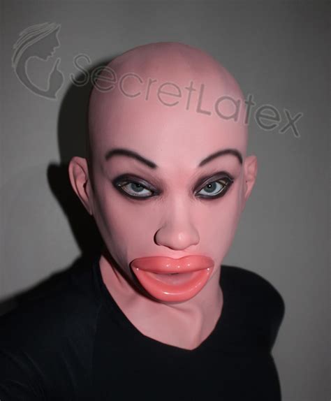 Latex Female Mask Cross Dress Transgender Rubber Doll Lips Mouth Toy Woman Lady 5060340552534 Ebay