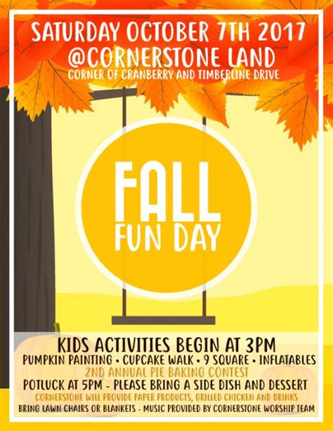 Fall Fun Day Cornerstone Community Church