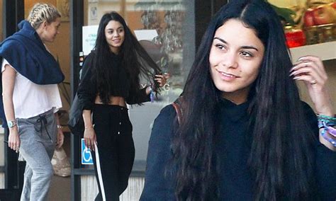 vanessa hudgens shows off toned midriff in los angeles daily mail online