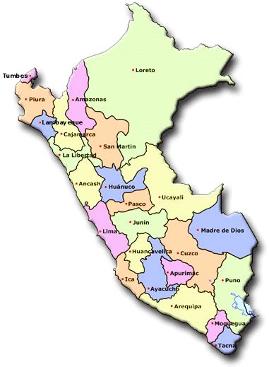 Mapa Político Del Perú Imagui