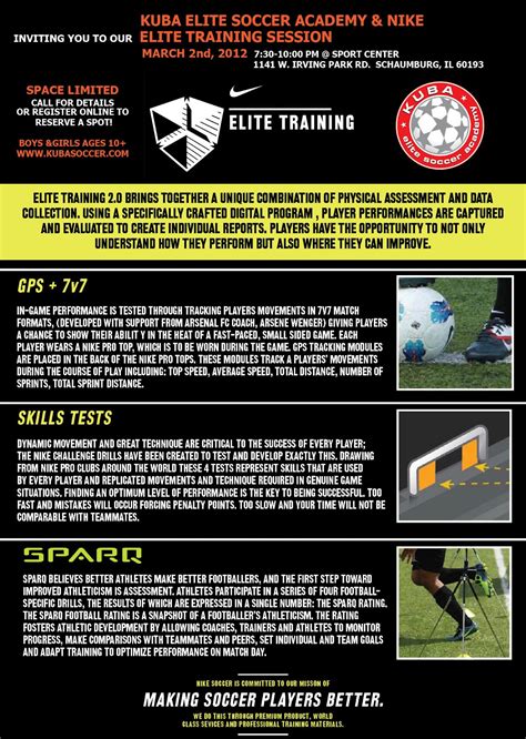 Kuba Elite Soccer Academy Presenting Elite Training By Nike News