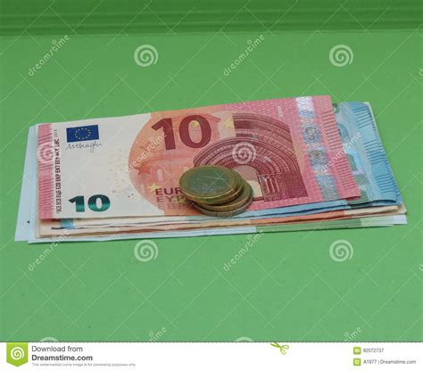 Euro Notes And Coins European Union Stock Image Image Of Germany