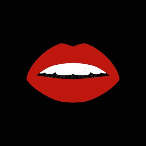 Vector Icons Of Female Lips Print Stock Illustration Illustration Of Passion Erotic 79492248