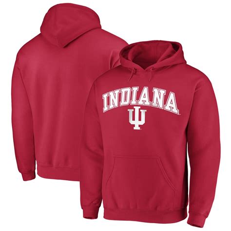 Fanatics Branded Indiana Hoosiers Crimson Campus Pullover Hoodie