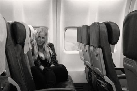Exposing Her Tits On An Empty Airplane Porn Photo Eporner Free