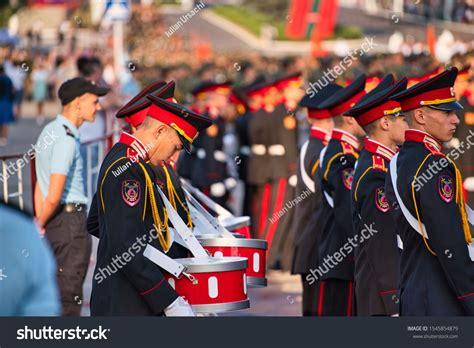 The city celebrates its anniversary every year on 14 october. Tiraspol, Transnistria - September 02, 2019: Close up ...