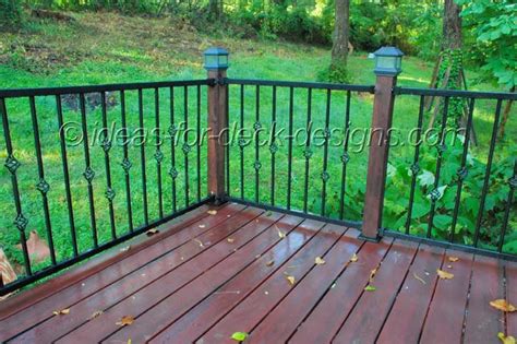 Installing deck railings is a step by step process of installing deck railings in detail including measurements and pictures. Metal Deck Railing - Wood, Aluminum, Galvanized Iron and Stainless Rail