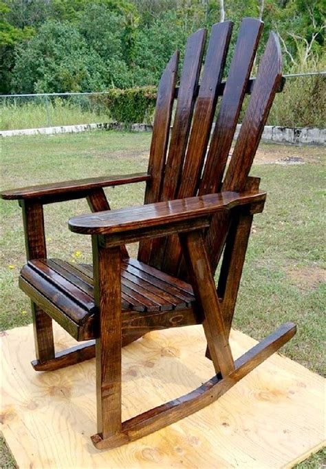 I didn't use plans except the design in my head (i got into a bit of a bother making the second chair for my wife but fixed it). 12 DIY Wooden Pallet Rocking Chairs Design | Pallets Designs