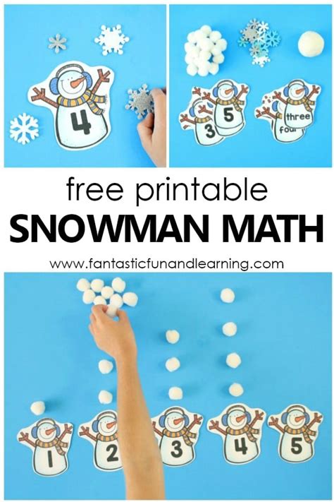 Counting Snowballs Winter Math Activity Fantastic Fun And Learning