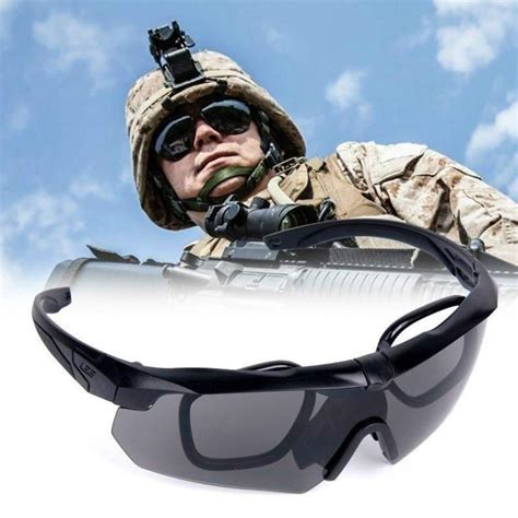 free shipping military 100 bullet proof tactical goggles army sunglasses eyewear glasses with 3